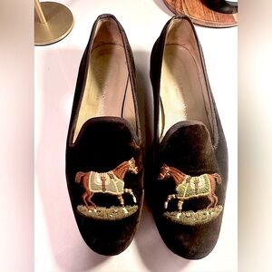 Stubbs&Wootton velvet flats